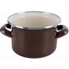 Smaltovaný hrnec Orion BROWN Lem 0,95 l