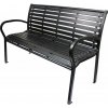 JAKS Záhradná lavička 125 x 60 x 80 cm čierna