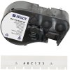 Brady M4C-250-595-WT-BK / 170949, 6.35 mm x 7.62 m, Vinyl, čierna tlač / biely podklad