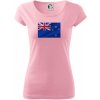 Nový Zéland fotka vlajky - Pure dámske tričko - L ( Ružová )