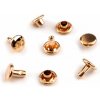Duté nity Ø8 mm obojstranné - ružové zlato (100 pár)