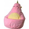 Jednorožec růžový XL 130 x 90 cm Taška Sako pouffe