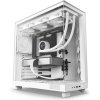 NZXT skříň H6 Flow dvoukomorová / MidT / 3x120mm fan / 2xUSB 3.2 / USB-C / prosklená bočnice i čelo / bílá CC-H61FW-01