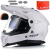 LS2 MOTOCYKLOVÁ PRILBA ADVENTURE CROSS/ENDURO MX702 PIONEER II WHITE XS