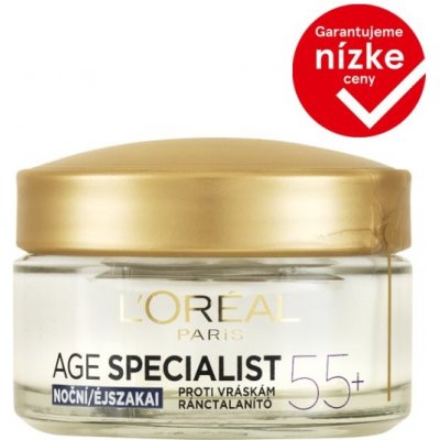 L'Oréal Paris Age Specialist 55 +, nočný krém, 50 ml