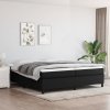 Box spring postel s matrací černá 200x200 cm textil Černý 3144449