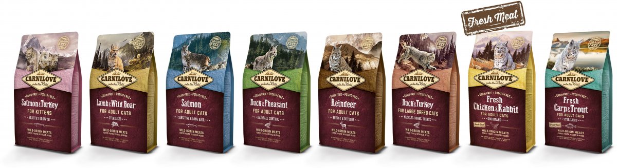 Carnilove Duck & Turkey for Large Breed Cats Muscles Bones Joints