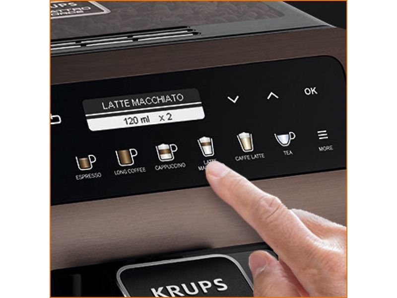 CAFETERA KRUPS ESP EVIDENCE+TITAN+XS6000 EA894T10 + RECIP. LECHE 1450W -  Yasui