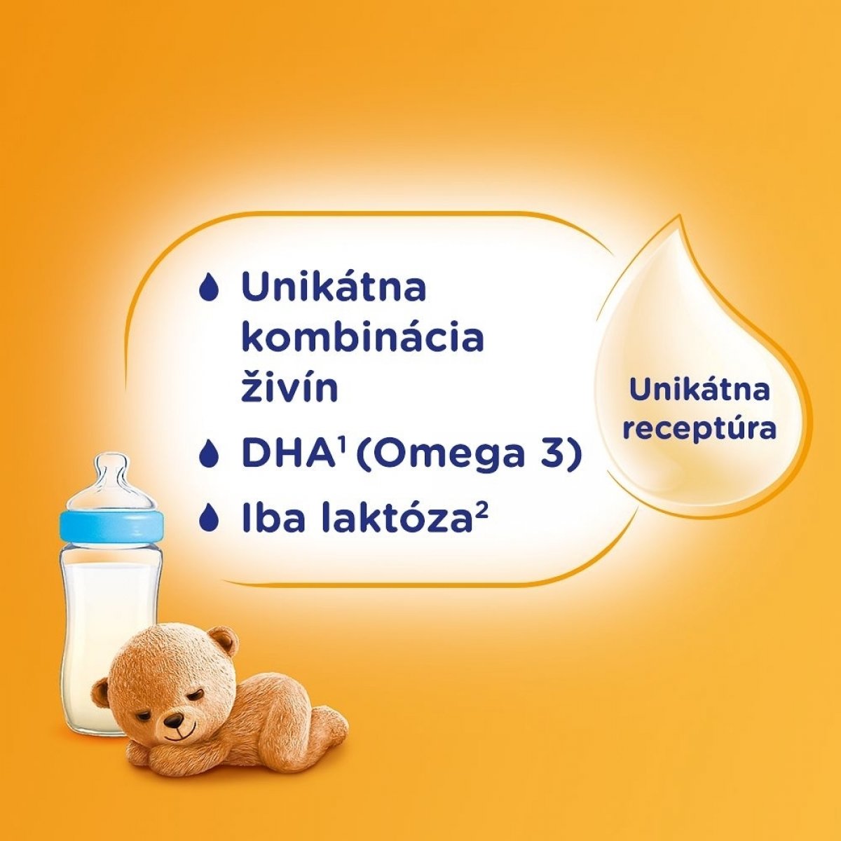 Receptúra inšpirovaná materským mliekom