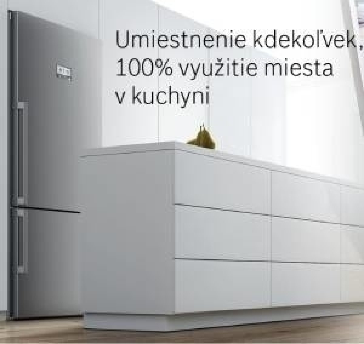 Umiestnenie kdekoľvek, 100 % využitie miesta v kuchyni