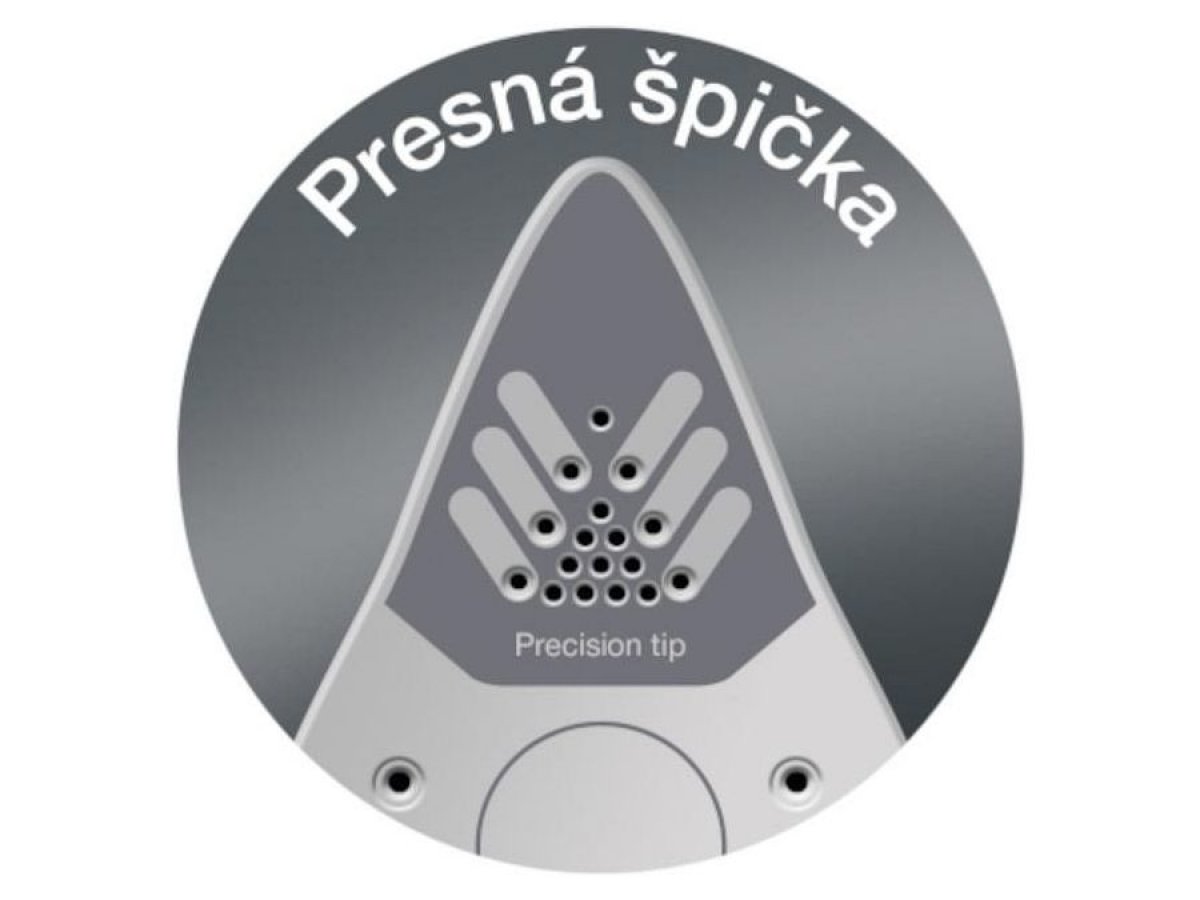 Presná špička na precízne žehlenie