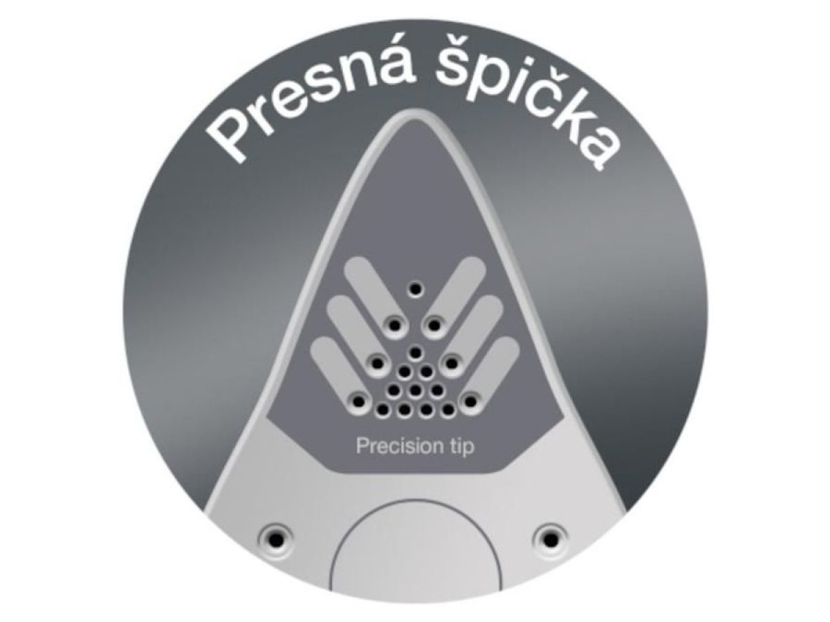 Presná špička na precízne žehlenie