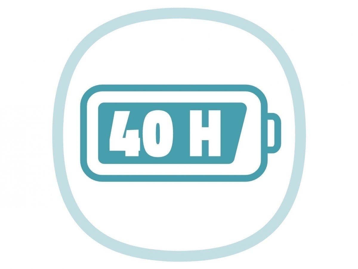 Batéria vydrží až 40 hodín