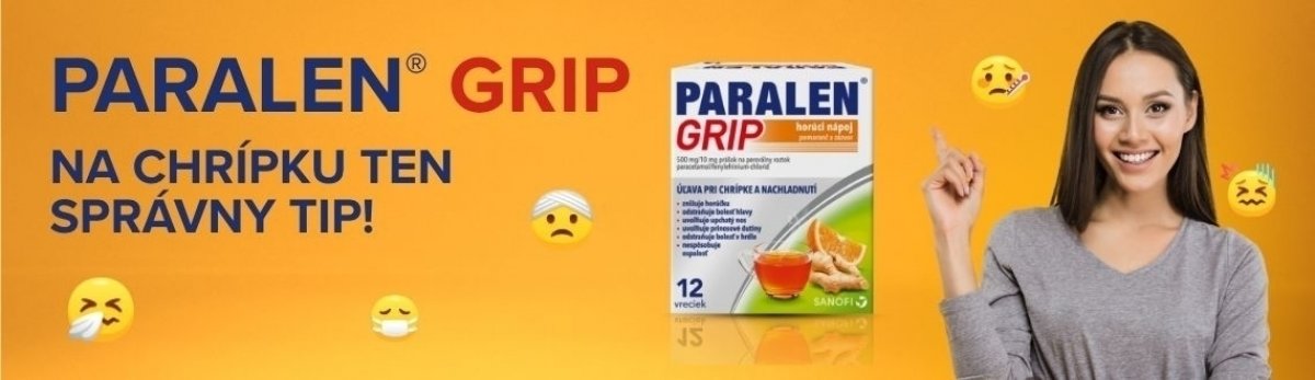 PARALEN GRIP HORÚCI NÁPOJ POMaRANČ A ZÁZVOR POR 500MG/10MG POR PLV SOL SCC 12