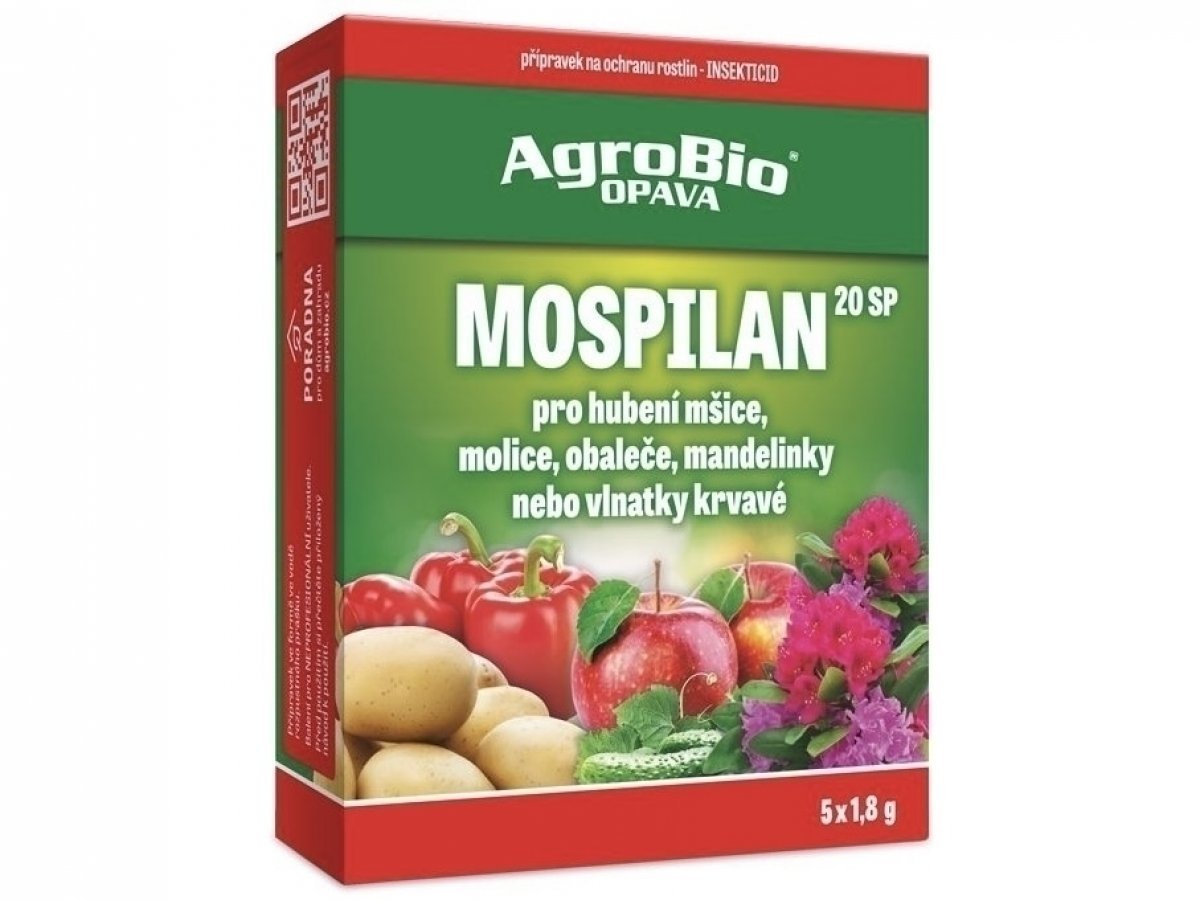 AgroBio Mospilan 20 SP Insekticíd proti voškám a moliciam 5 × 1,8g 001038