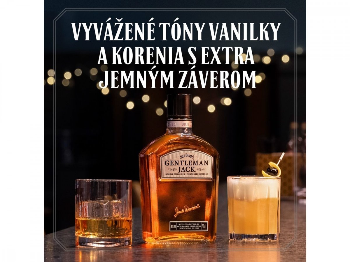 Jack Daniel's Gentleman Jack 40% 0,7 l (čistá fľaša) od 23,6