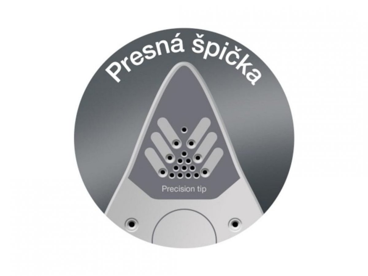 Presná špička na precízne žehlenie