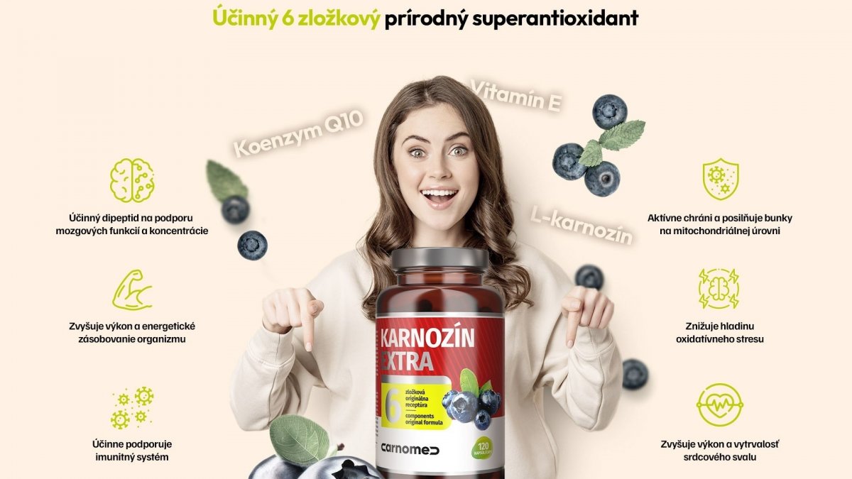 CarnoMed Karnozín Extra 120 kapsúl