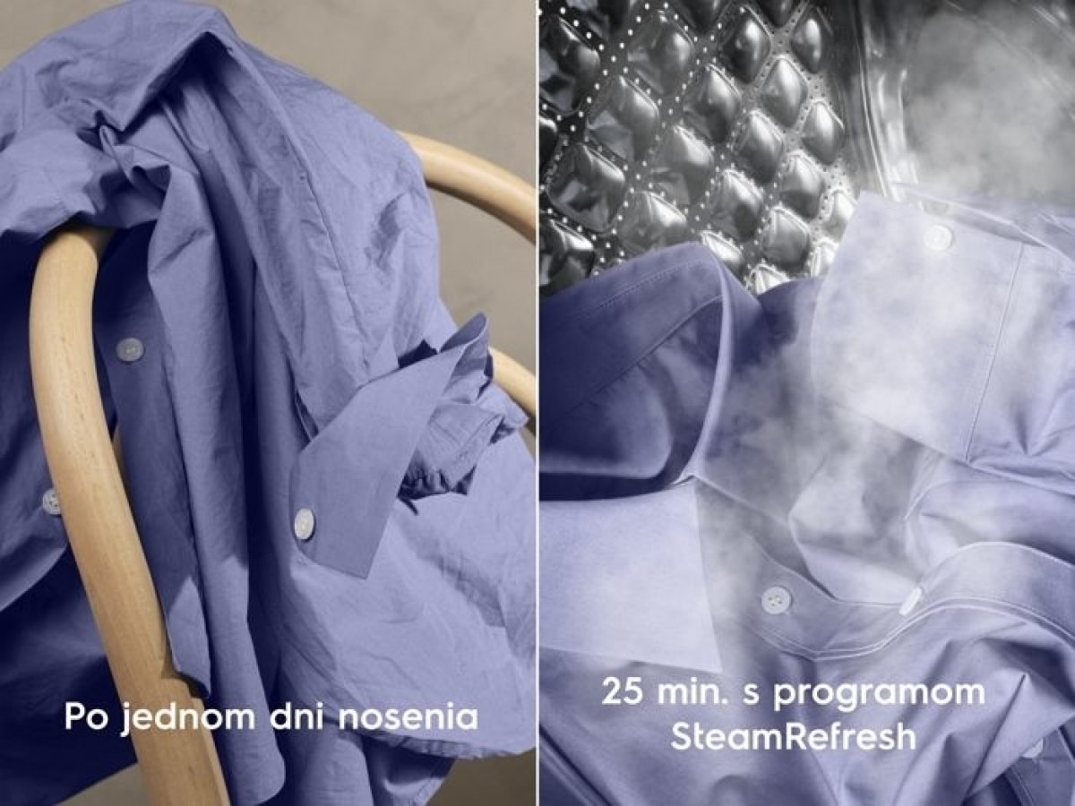 Osviežte bielizeň parou