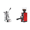 La Pavoni Professional Lusso + Eureka Mignon Libra 65 All Purpose, CR ferrari red