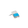 ALCAD AI-223 zesilovač,1 vstup TV, 2 výstupy, zpětný kanál 0-65 MHz