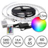 HomePRO Sada-2,5m RGB LED pásik vodeodolný 60 SMD5050/m, 14.4W/m, IP65 + zdroj + RGB ovládač