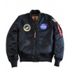 ALPHA INDUSTRIES MA-1 VF NASA bunda modrá (rep.blue) 166107 07 ALPHA INDUSTRIES 01-0068
