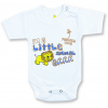 BABY´S WEAR Detské body, krátky rukáv- Animal, biele veľkosť: 68 (4-6m)