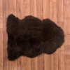 Tmavá ovčia kožušina - Single 100x60cm