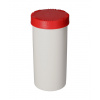 Plastové dózy z HDPE s vekom, guľaté, prírodné - priehľadné, 2500 ml, UN schválenie, 5 ks