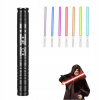 KOVOVÝ LASEROVÝ SVETELNÝ MEČ RGB SVIETIACI BOJOVNÍK 7 FARIEB SO ZVUKOM