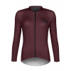 Force CHARM bordo dámský cyklodres - dlouhý rukáv - L