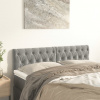 vidaXL Čelá postele 2 ks bledosivé 72x7x78/88 cm zamat 346348