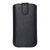 Puzdro / obal Univerzálne pre Samsung i9500 S4 / S3 / Apple iPhone 6/7/8 Galaxy A3 čierne - zaťahovacie Forcell Slim Kora 2