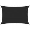 Slnečná plachta, 160 g/m², čierna, 5x6 m, HDPE