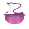 Dámska kožená ľadvinka MI163 fuchsia Made in Italy