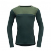 Pánske funkčné tričko Devold Lauparen merino 190 Man forest/woods/black S