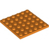3958 Orange Plate 6 x 6 (Oranžová deska 6 x 6)