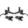 Set hydr. bŕzd XT I-M8100 predná + zadná čierna Post Mount 1000+1700mm, had.+plat