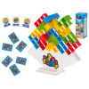 Tetris puzzle vyvažovanie bloky puzzle hra biela