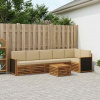 Rohová sofa sada s polštářem 6 pcs Přírodní 3384434