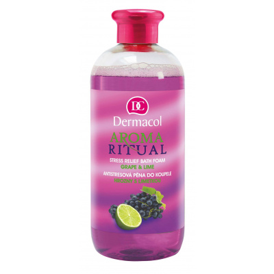 Dermacol Aroma Ritual Hrozno s limetkou antistresová pena do kúpeľa 500 ml