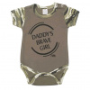 Dojčenské body s krátkym rukávom New Baby Army girl, 62