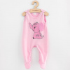 Dojčenské bavlnené dupačky New Baby Happy Elephant pink Ružová 56 (0-3m)