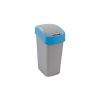 Kôš Curver® FLIP BIN 45 lit., šedostrieborný/modrý, na odpad