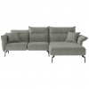 Livetastic ROHOVÁ SEDACIA SÚPRAVA, textil, sivá - Online Only obývacie izby - 001968007509