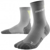 CEP Ultralight Compression Socks Mid Cut Vysoké ponožky dámské Barva: grey/lime, Velikost: IV