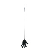 Rimba - silikónová jazdecká palička s rukou - 40 cm (čierna)