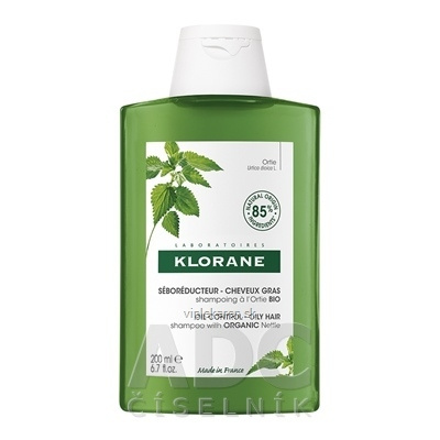 KLORANE SHAMPOOING à l'Ortie BIO šampón s bio žihľavou, mastné vlasy 1x200 ml