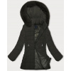 Dámska prešívaná zimná bunda v army farbe J Style (16M9119-136) odstíny zelené S (36)